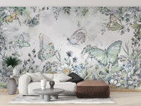 Butterfly Garden Wall Mural - Giffywalls