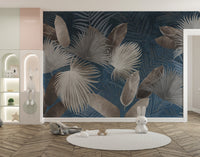 El Dorado Blue Wallpaper Mural - Giffywalls