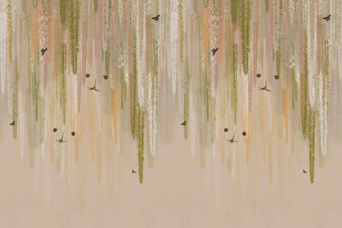 Hanging Wisteria Wallpaper Mural