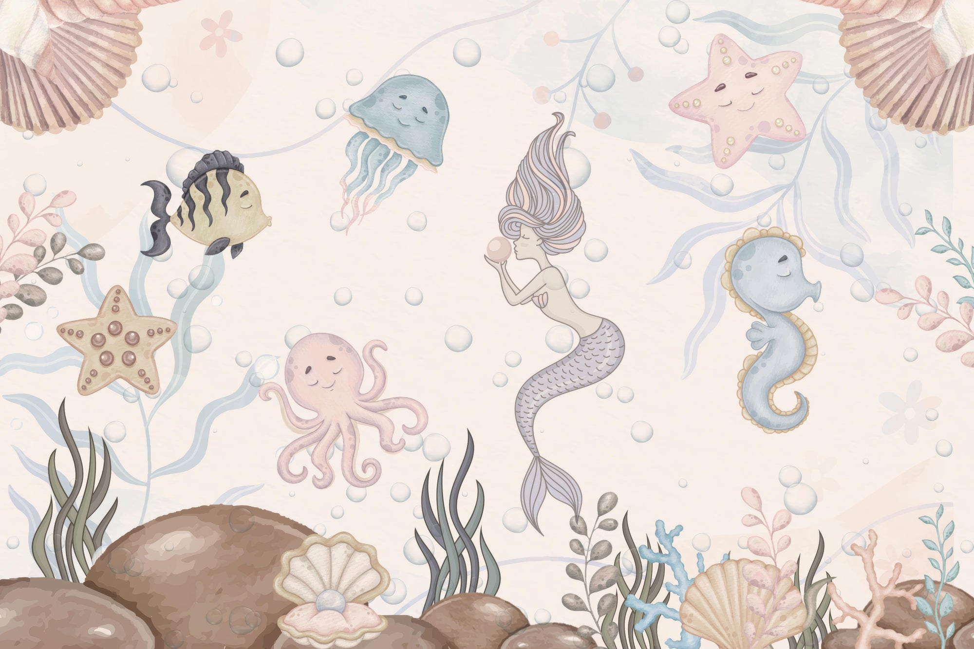 Aquatic Playland Wall Mural