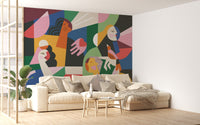 Colorful Fashionable Women Mural - Giffywalls