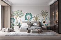Tropical Safari Vista Wall Mural - Giffywalls