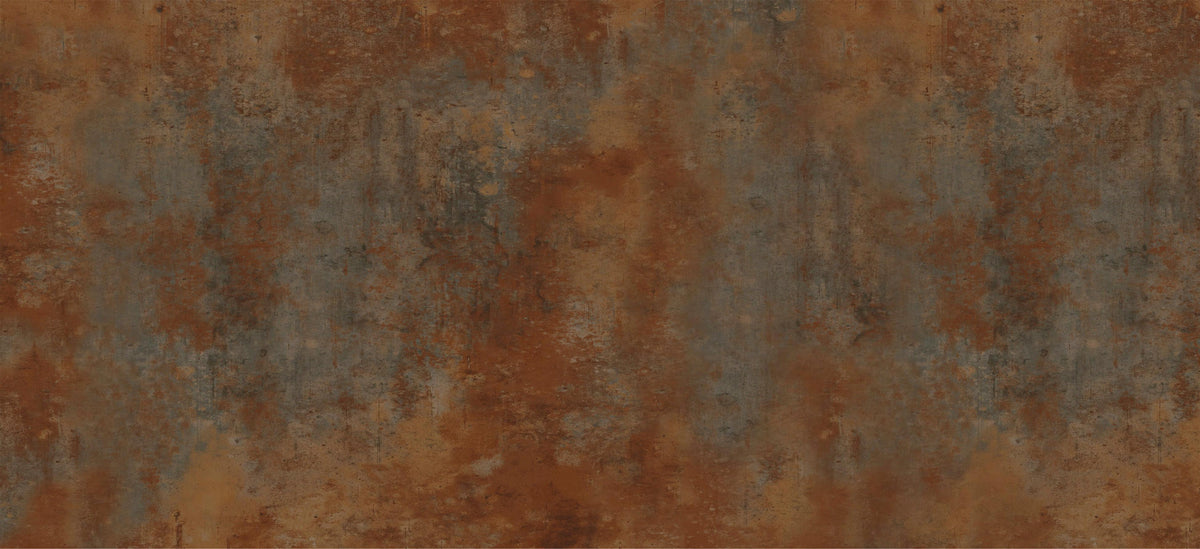 Rusty Metal Texture Wallpaper Mural in your room — zoomed
