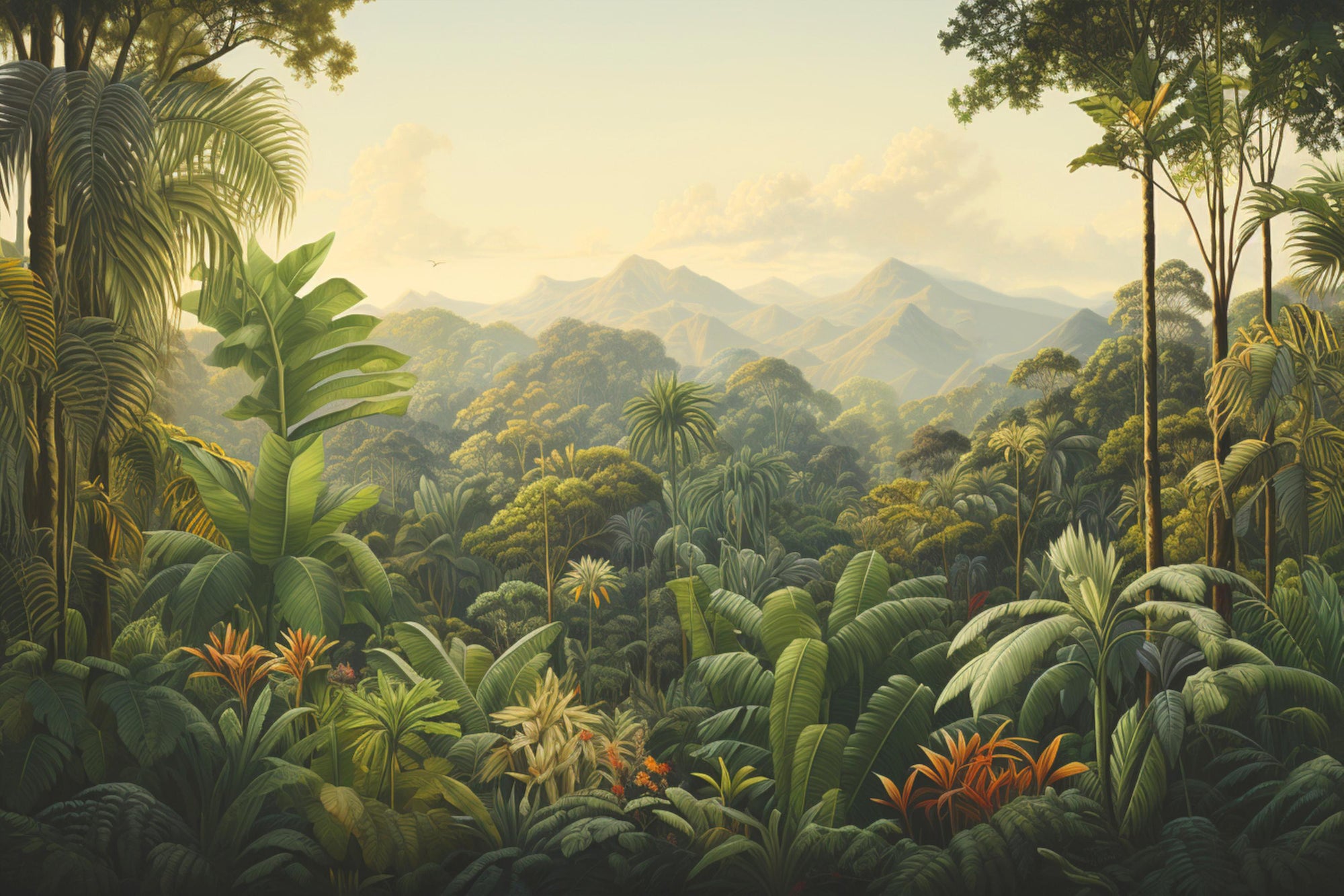 Tropical Rainforest Wallpaper Mural