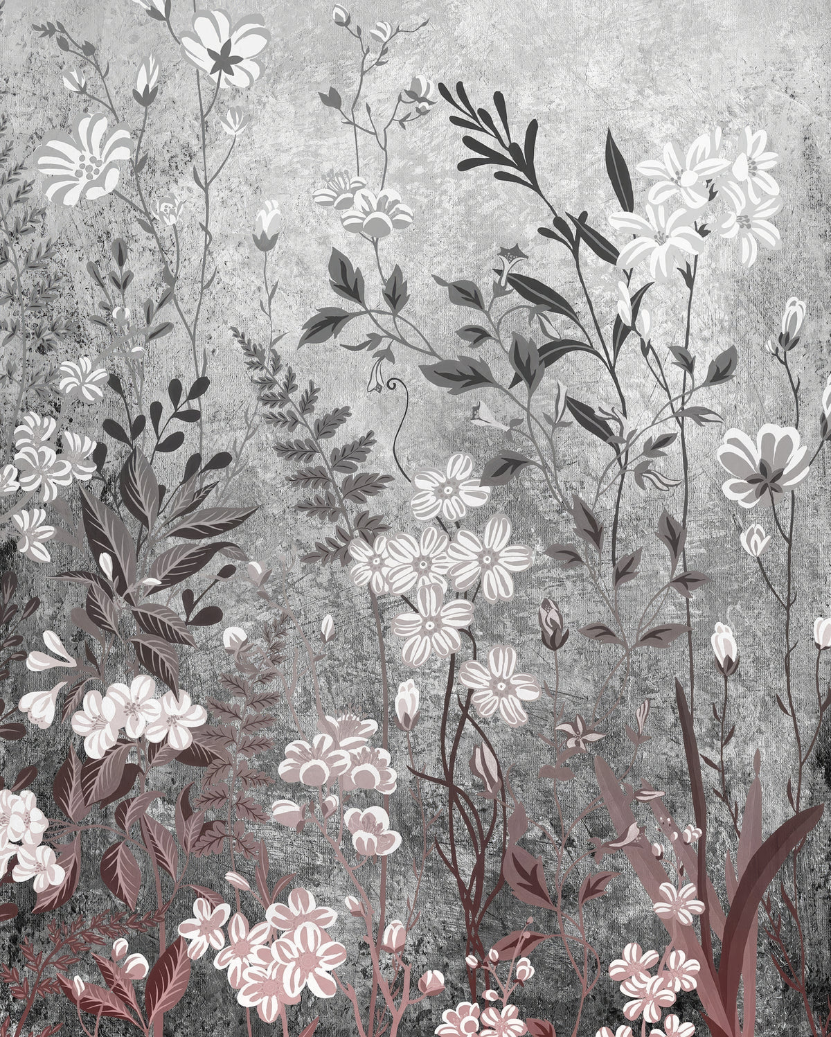Classic Botanical Wallpaper Mural in your room