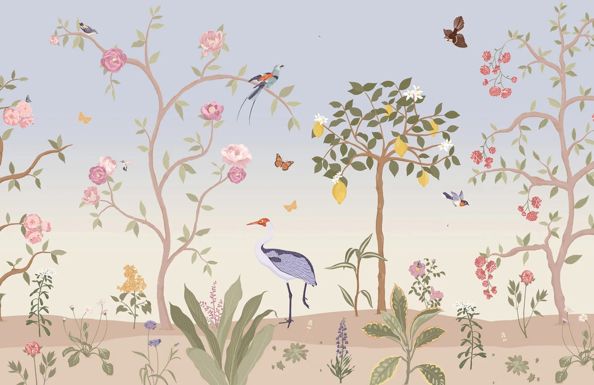 Chinoiserie Wallpapers - Spring Garden in your room — zoomed