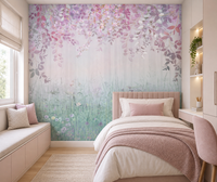 Misty Purple Forest Girls Wallpaper