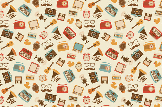 Retro Classics Wallpaper Mural