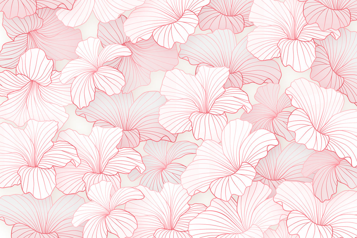 Pink Glow Petal Wallpaper in your room