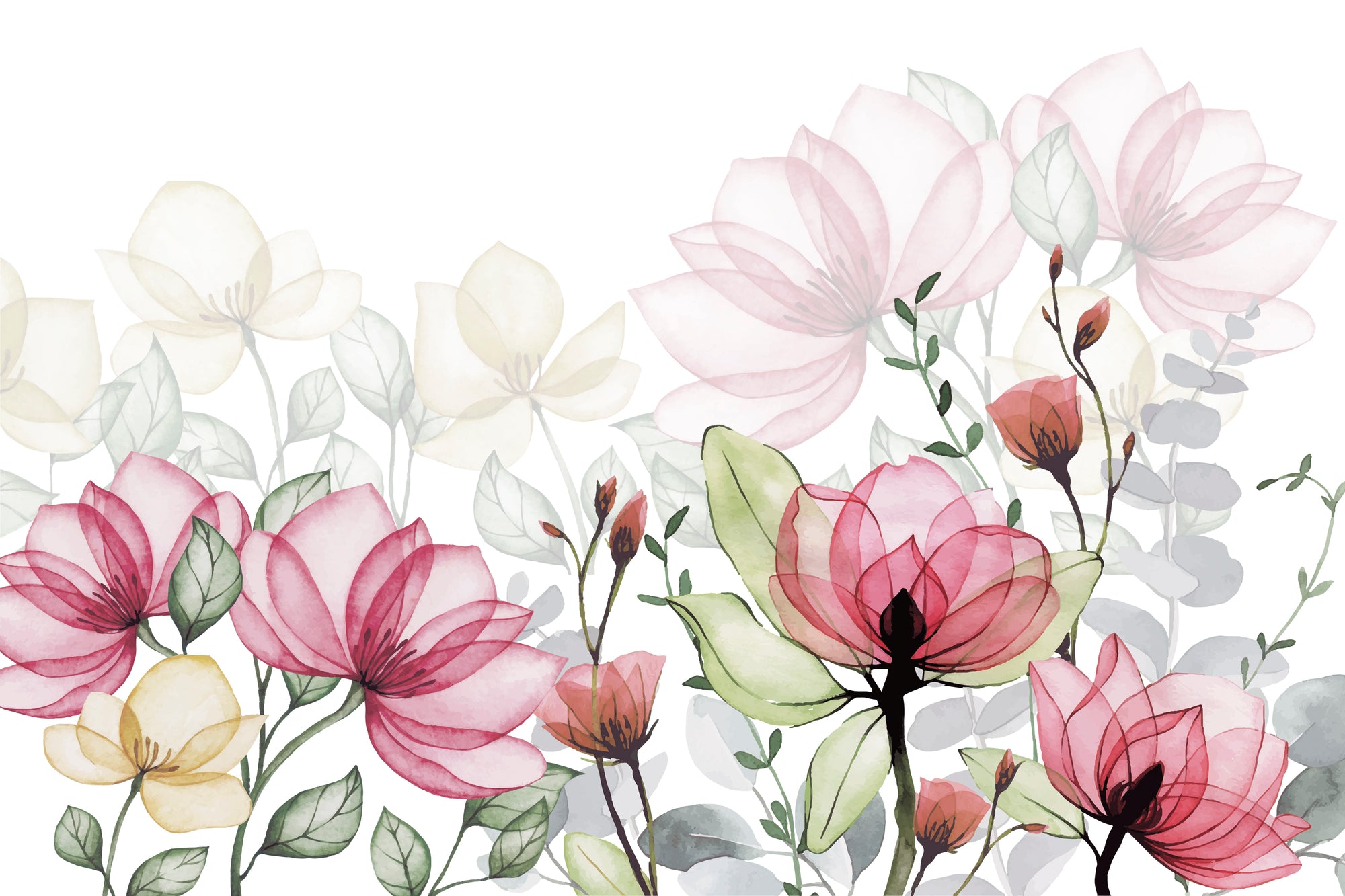 Lavender Mist Botanical Wallpaper