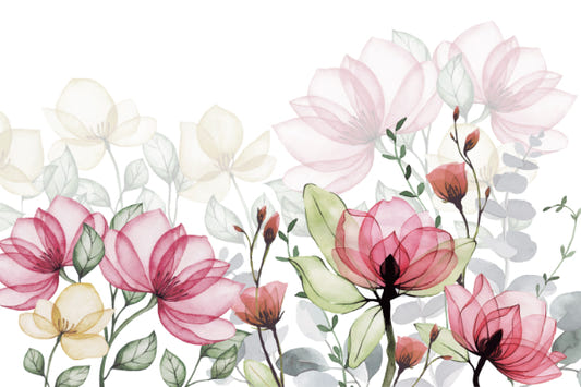 Garden Harmony Petal Art Wallpaper
