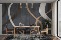 Textured abstract wallpaper for contemporary spaces
