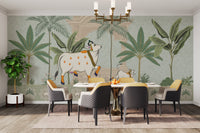 Cultural sacred cow wallpaper inspired by Pichwai painting
