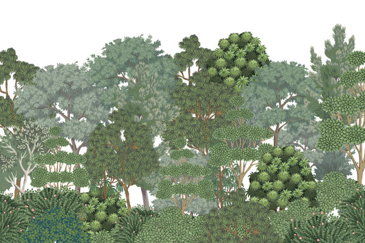 Lush Green Forest Wallpaper Mural