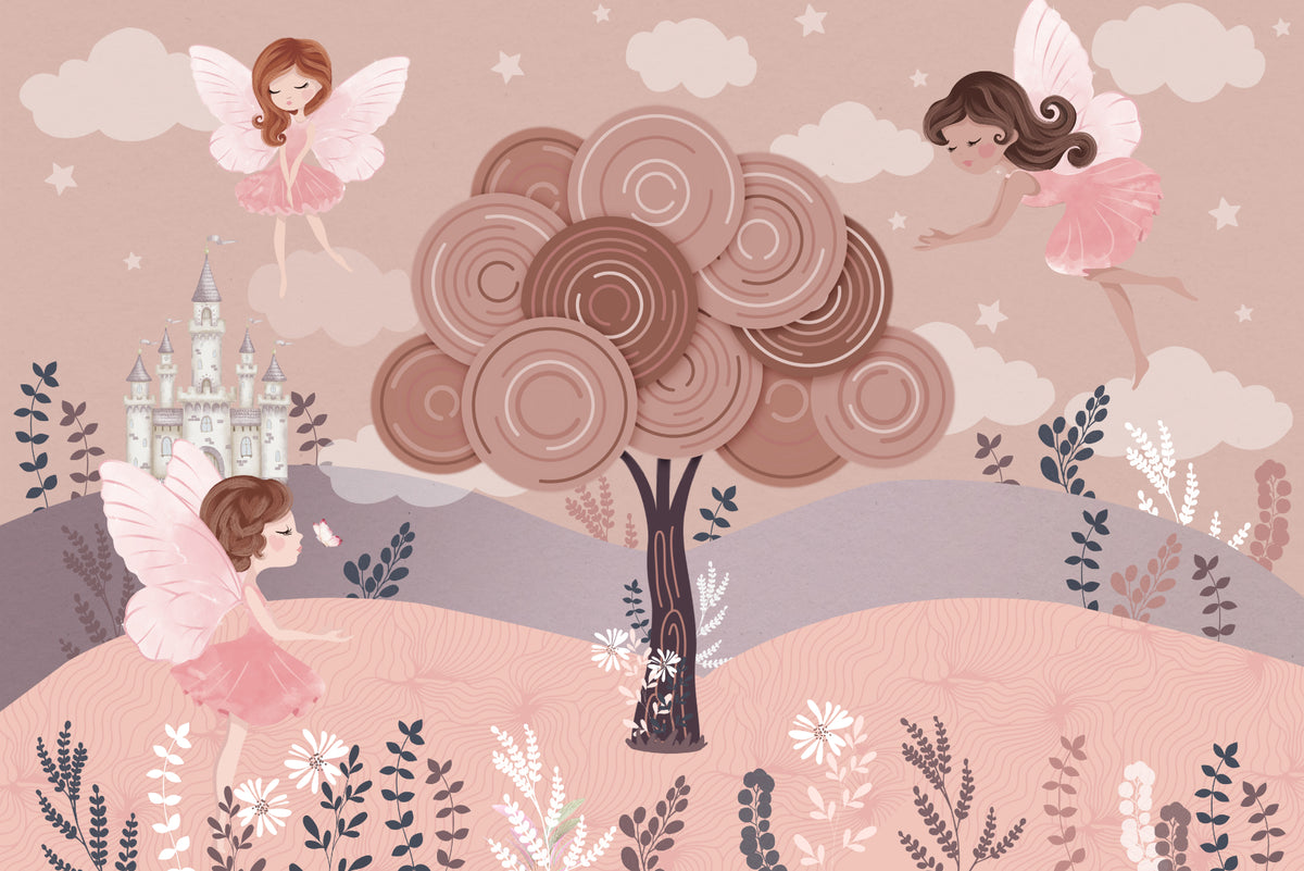 Dreamy Princess Castle Wallpaper in your room
