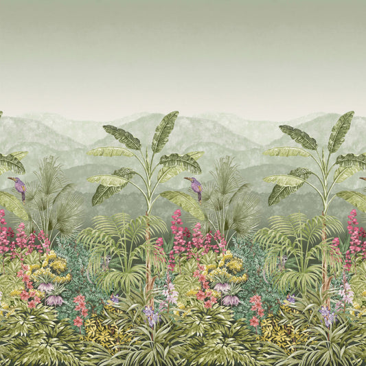Tropical Jungle Botanical Wall Mural