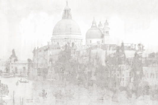 Monochrome Venice Cityscape Wall Mural