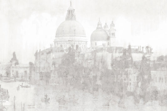 Monochrome Venice Cityscape Wall Mural