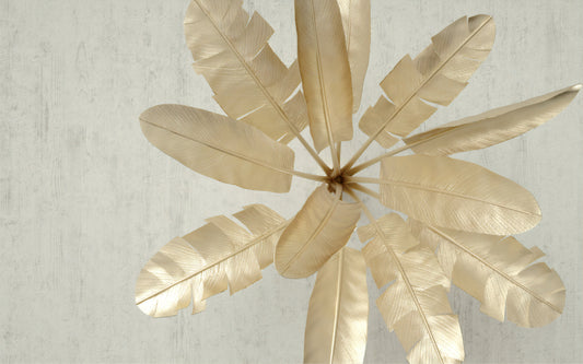 Luxury Gold Banana Leaf Wall Mural