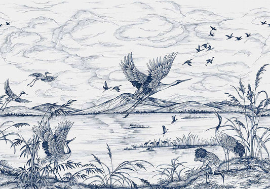 Heron Lake Scenic Wall Mural
