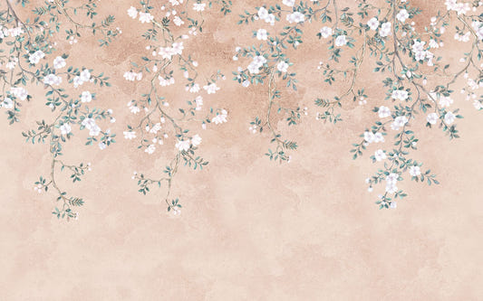 Delicate Floral Branch Wall Mural