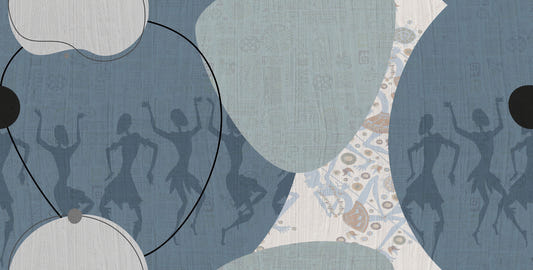 Abstract Tribal Dance Wall Mural