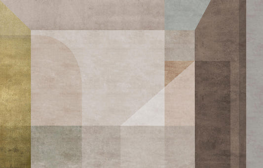 Modern Geometric Textured Wall Mural
