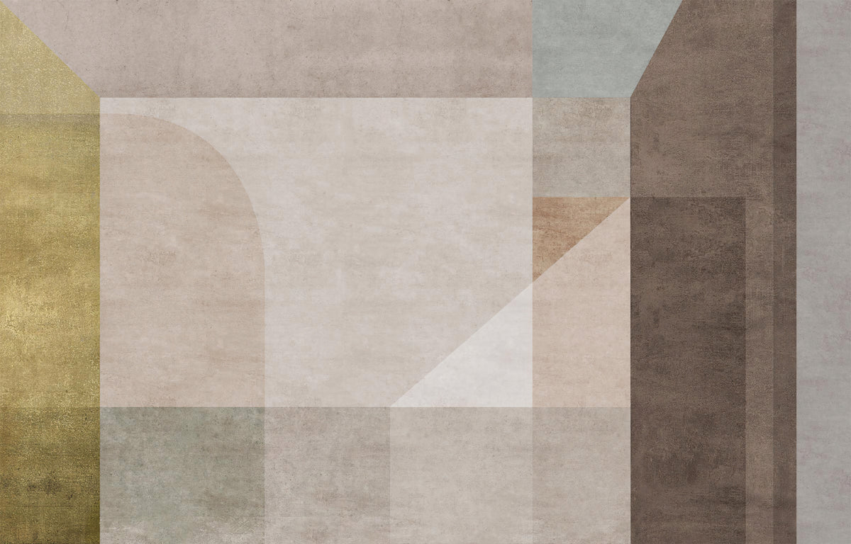 Modern Geometric Textured Wall Mural