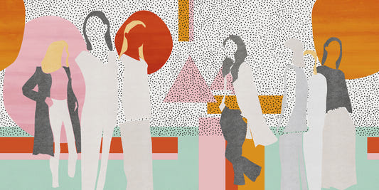 Abstract Modern Silhouette Wall Mural