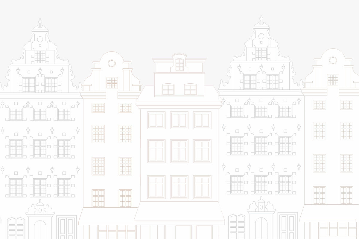 Vintage Architectural Building Wallpaper in your room — zoomed