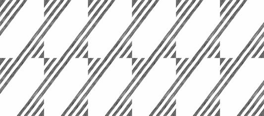 Modern Geometric Black and White Wallpaper