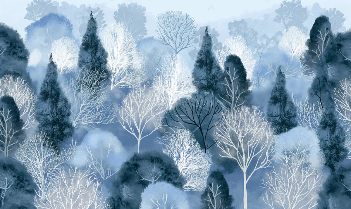 Snowbound Silence Winter Forest Wallpaper in your room
