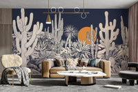 Golden desert hues painted by the setting sun
