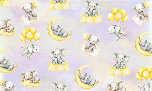 Celestial Cradles Elephant Wallpaper