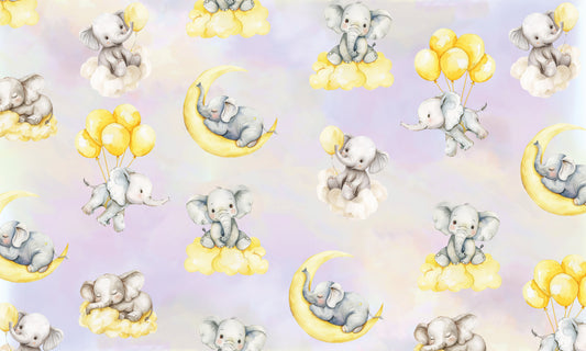 Celestial Cradles Elephant Wallpaper