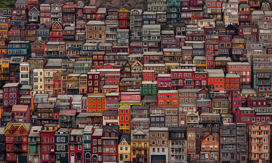 Nested Neighborhoods Urban Wallpaper