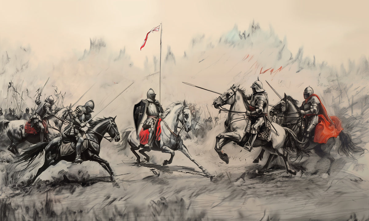 Clash of Steel Medieval Wallpaper in your room