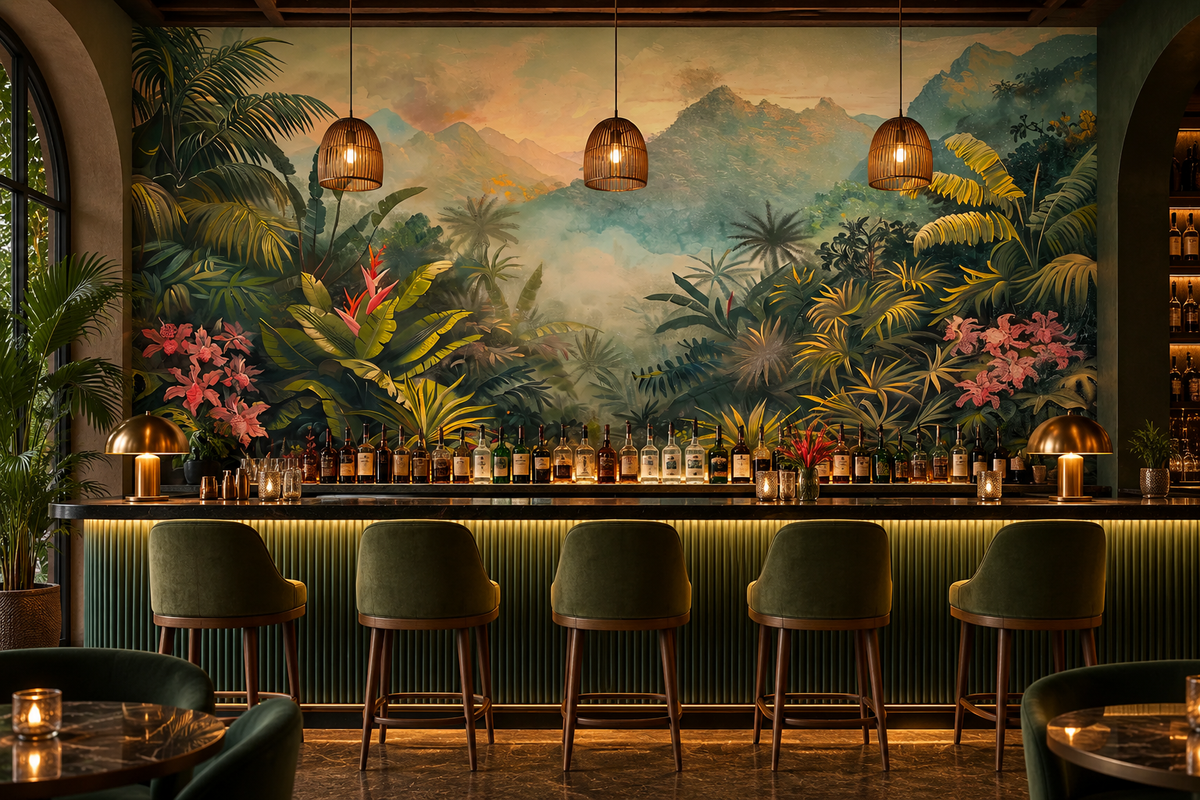 Jungle Bloom Wall Mural