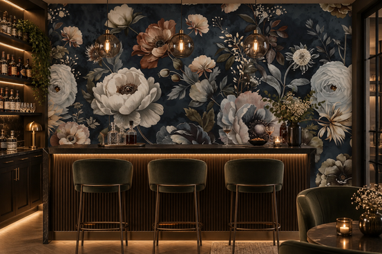 Classical Victorian Baroque Flora Symphony Wall Mural