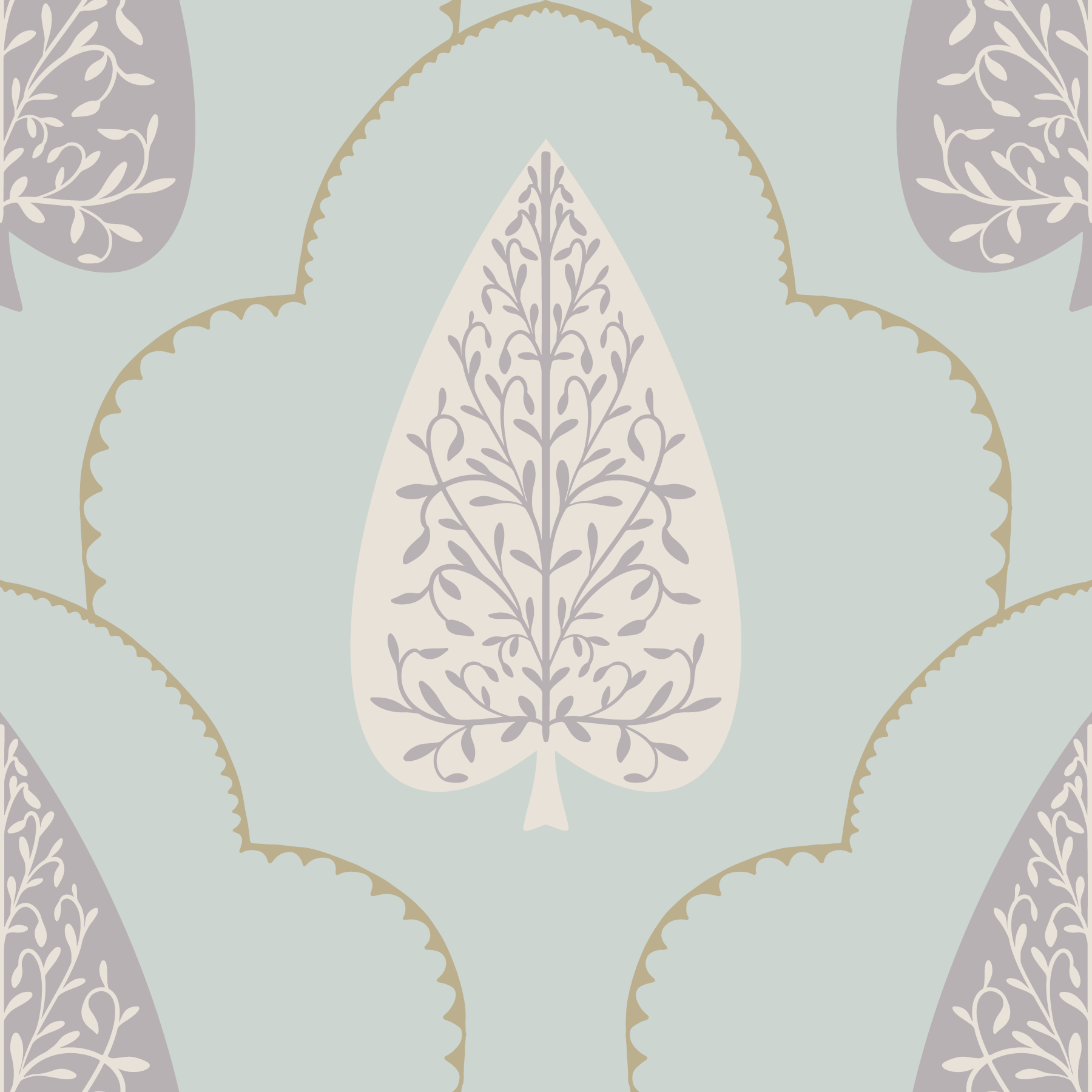 Tranquil Trellis Wallpaper⁠