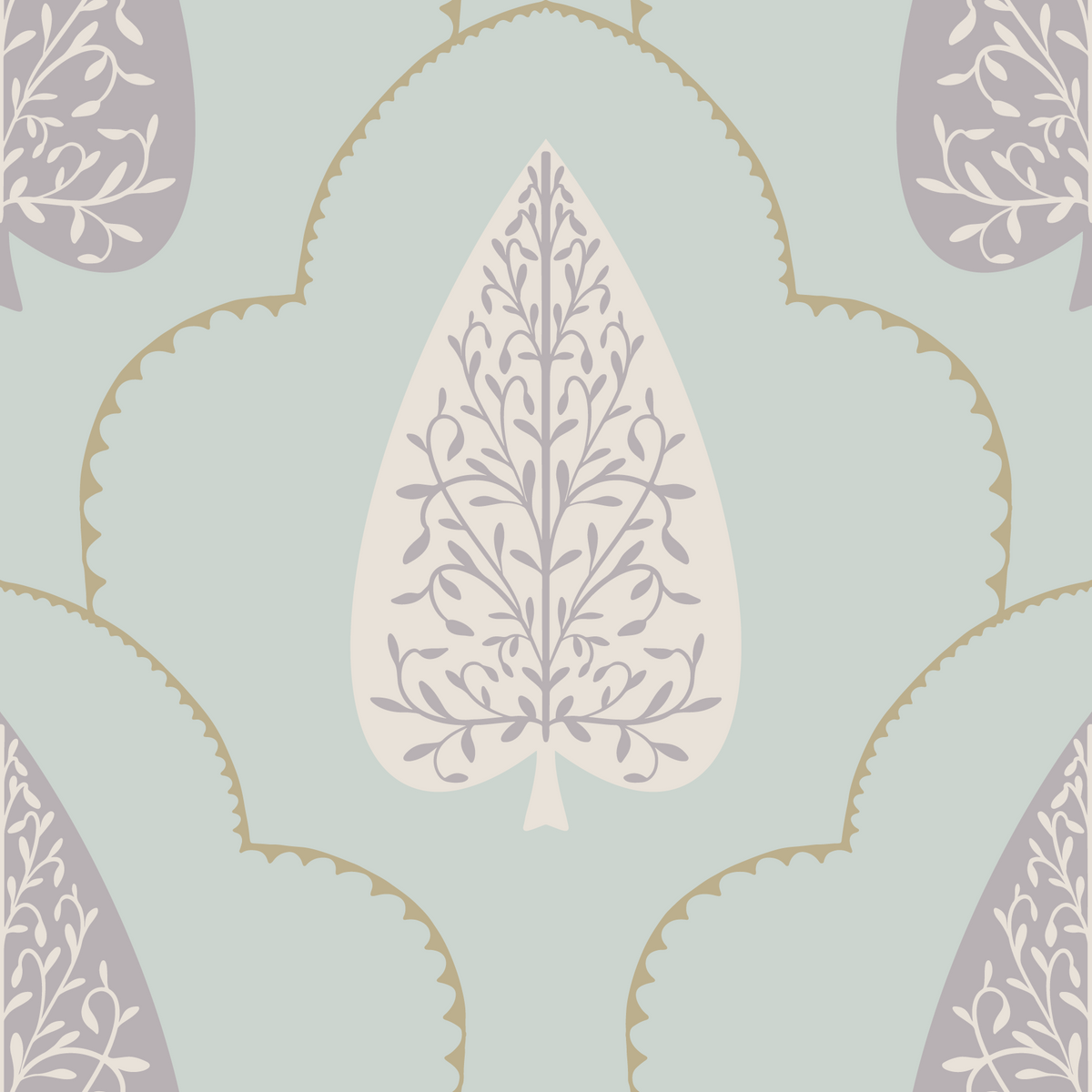 Tranquil Trellis Wallpaper⁠ in your room — zoomed