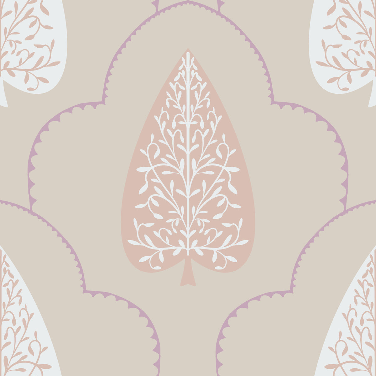 Elegant Foliage Wallpaper⁠ in your room — zoomed