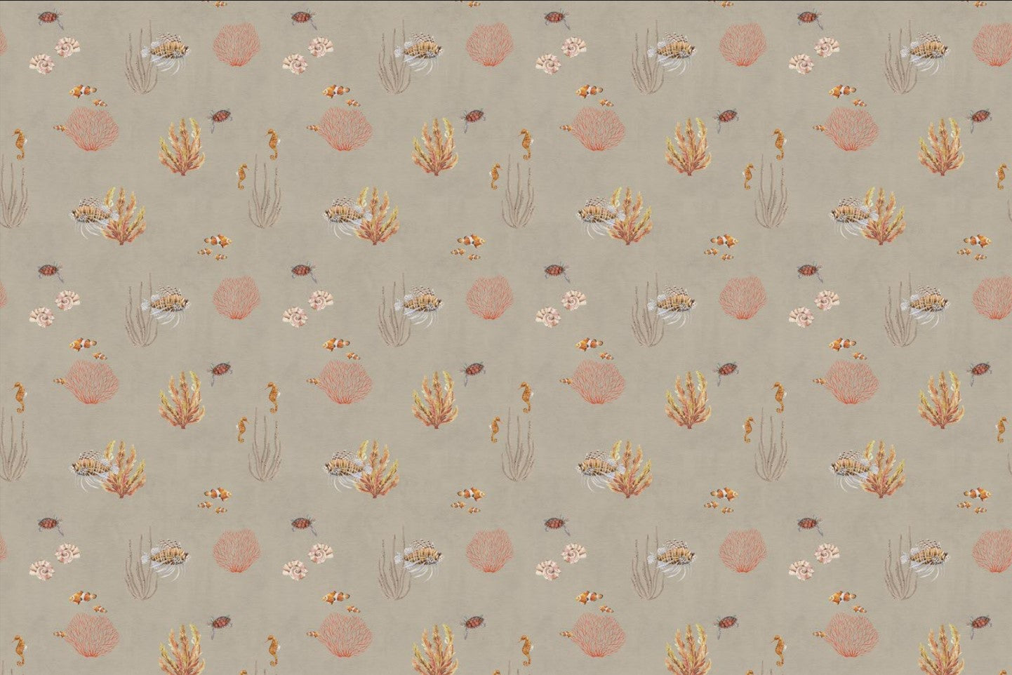 Brown Oceanic Wonders Wallpaper