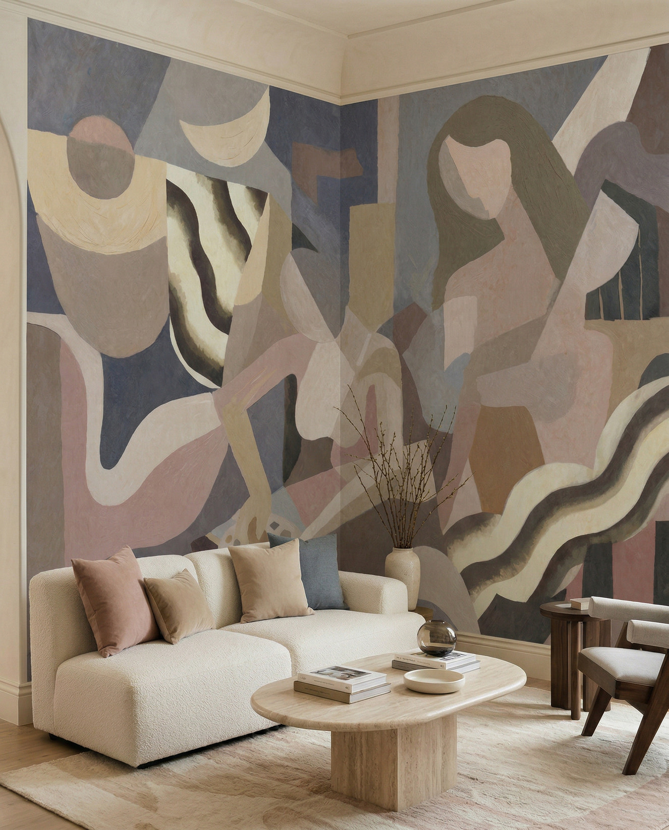 Lunar Smoke Wall Mural