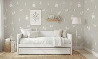 White Color Forest Animals Wallpaper