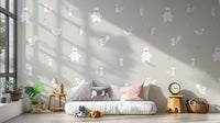 White Color Forest Animals Wallpaper