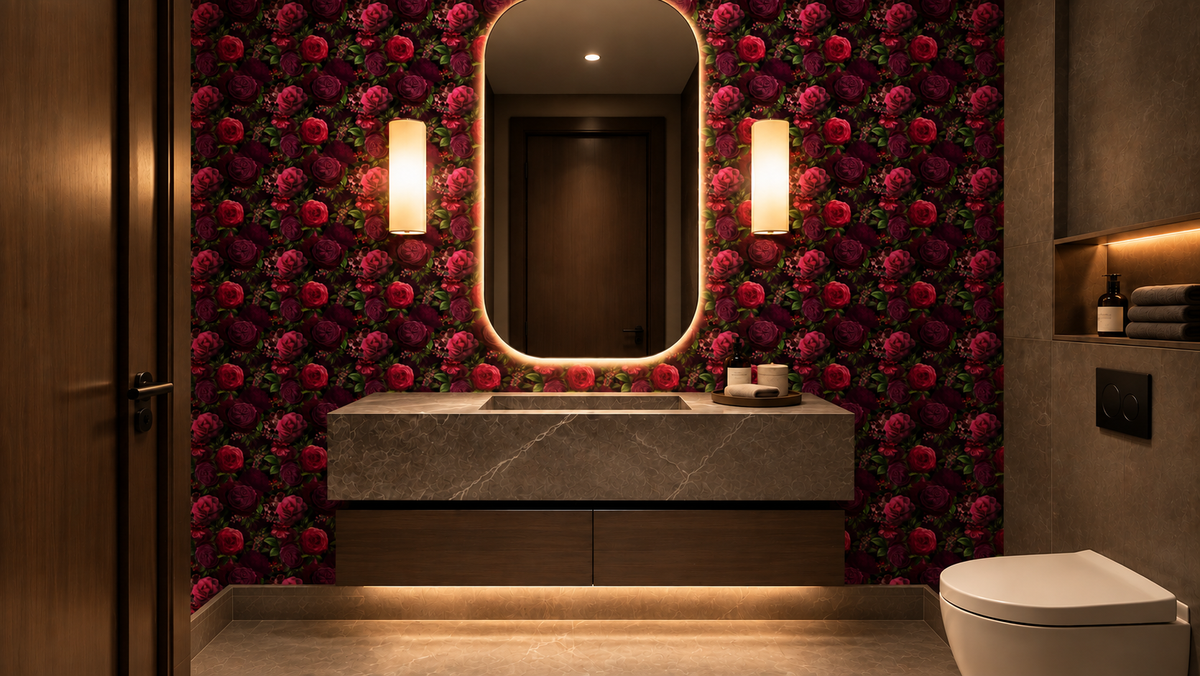Nocturne Blooms Wallpaper⁠