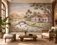 Whispering Garden Estate Wall Mural - RJM02