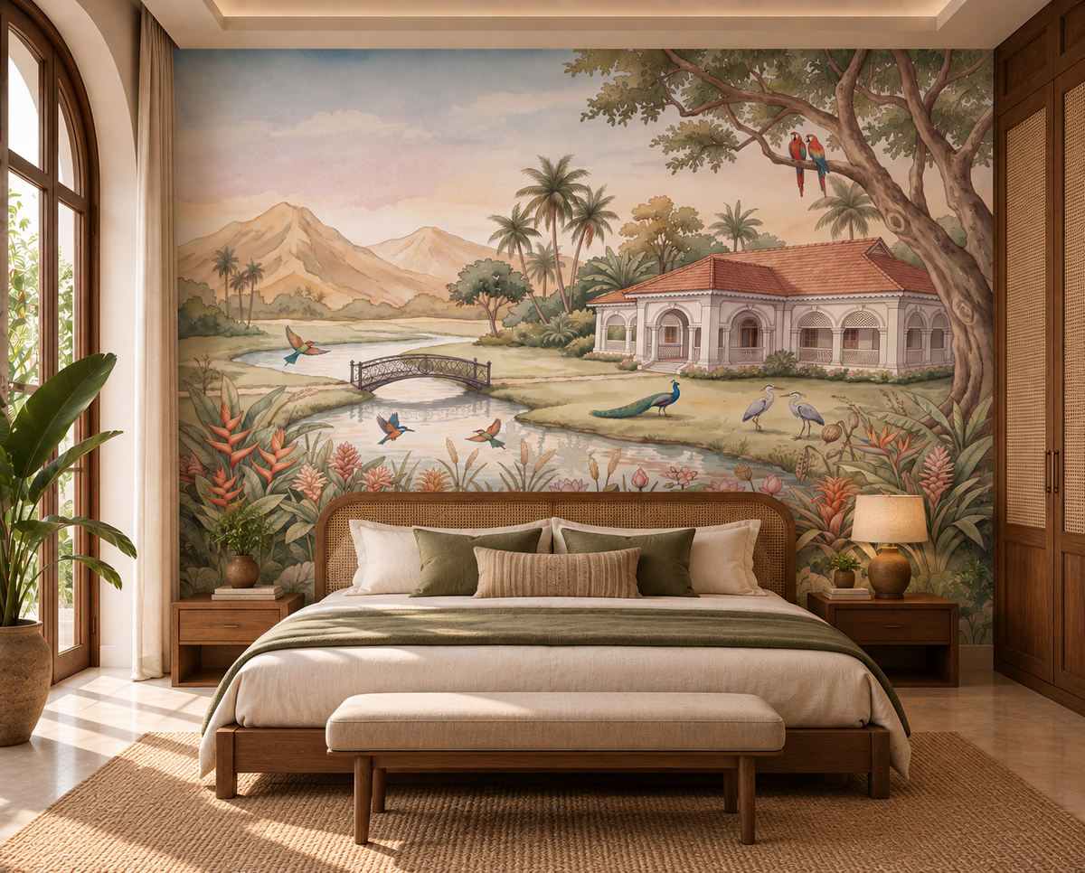 Whispering Garden Estate Wall Mural - RJM02