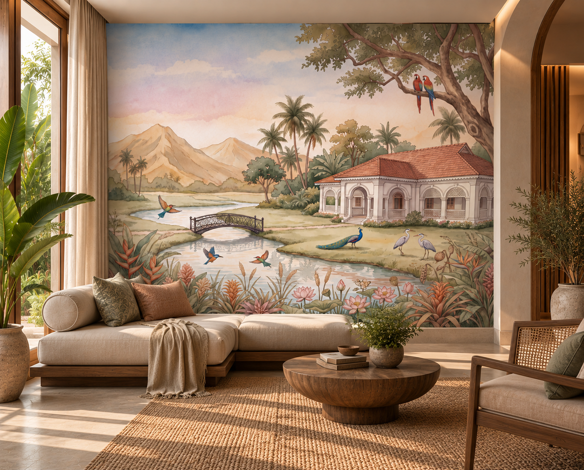Whispering Garden Estate Wall Mural - RJM02